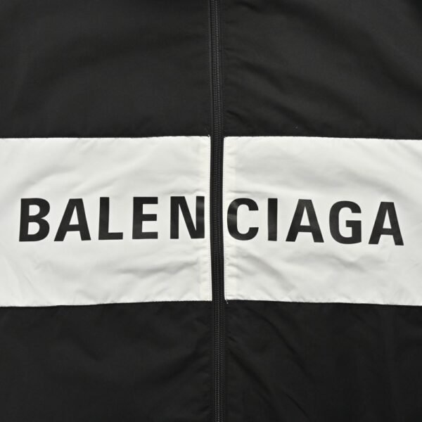 Balenciaga 23Fw Letter patchwork jacket Black