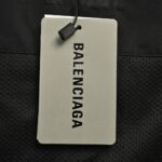 Balenciaga 23Fw Letter patchwork jacket Black