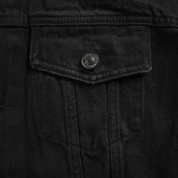 Balenciaga 23Fw washed Sanskrit tower denim jacket