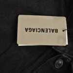Balenciaga 23Fw washed Sanskrit tower denim jacket