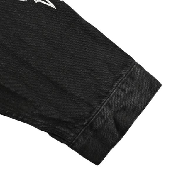 Balenciaga 23Fw washed Sanskrit tower denim jacket