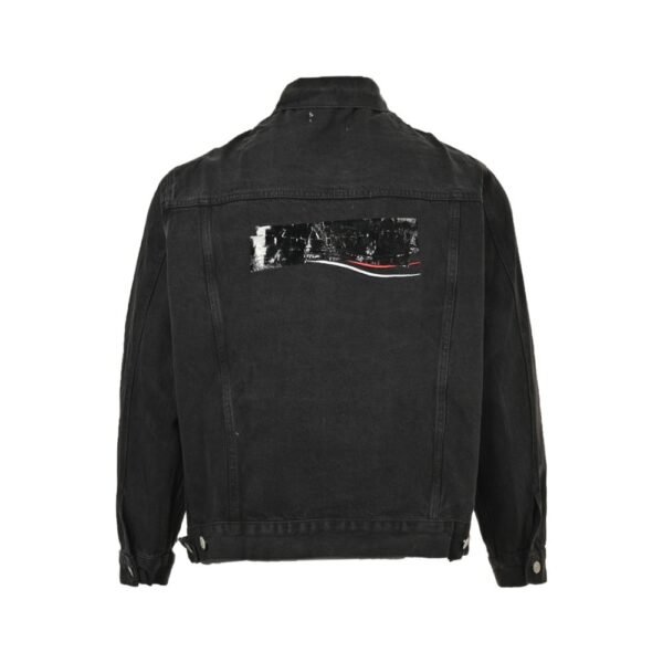 Balenciaga 24Fw Coke Embroidered Denim Jacket