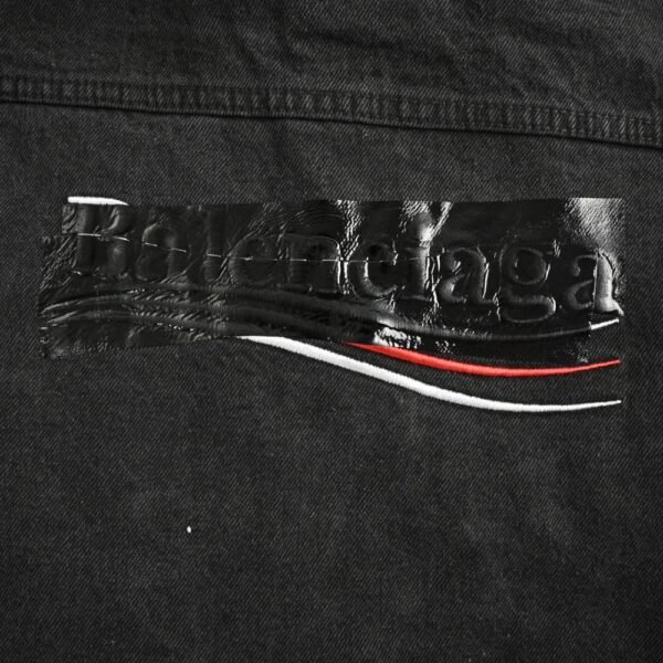 Balenciaga 24Fw Coke Embroidered Denim Jacket