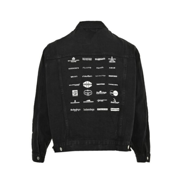 Balenciaga  24Fw all over print denim jacket
