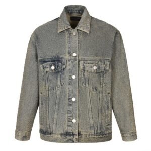 Balenciaga 23FW diamond denim jacket