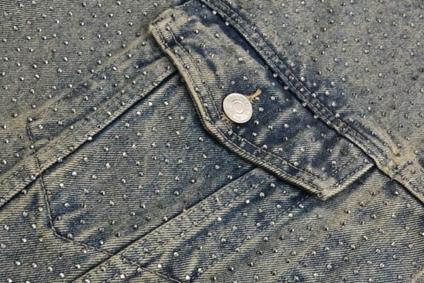 Balenciaga 23FW diamond denim jacket