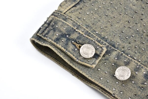 Balenciaga 23FW diamond denim jacket