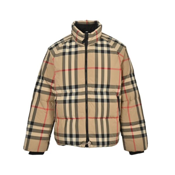Burberry 24Fw Classic plaid striped down jacket