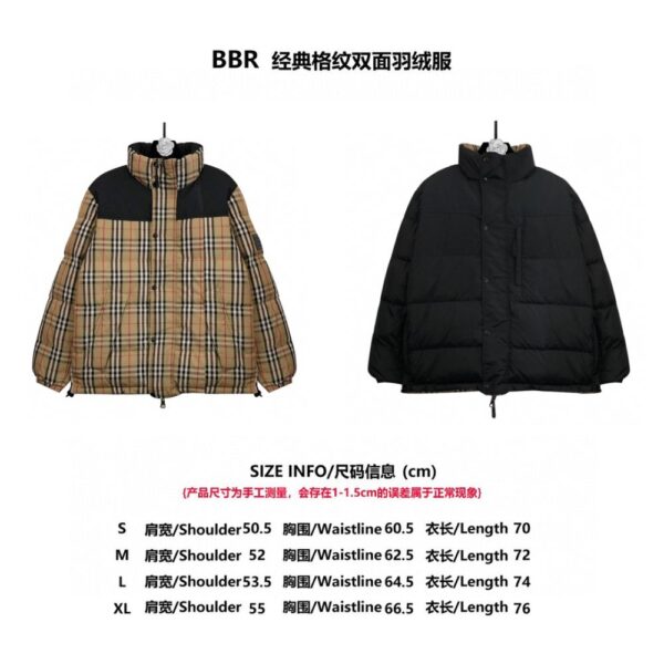 Burberry Classic double-faced large plaid down jacket