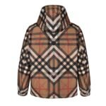 Burberry  23SS Layered Check Zip-Up Hooded Jacket