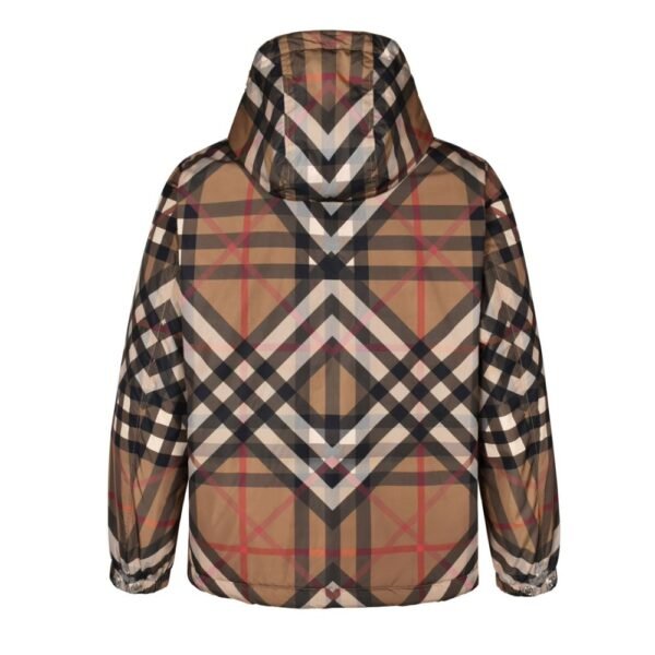 Burberry  23SS Layered Check Zip-Up Hooded Jacket