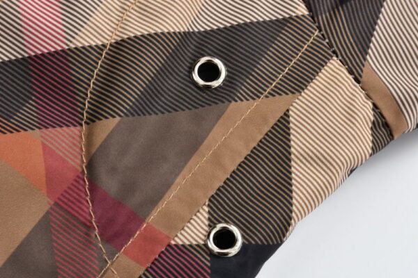 Burberry  23SS Layered Check Zip-Up Hooded Jacket