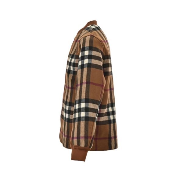 Burberry 23Fw Check Wool Bomber Jacket