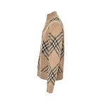 Burberry Zip-up cashmere sweater jacket with diamond pattern