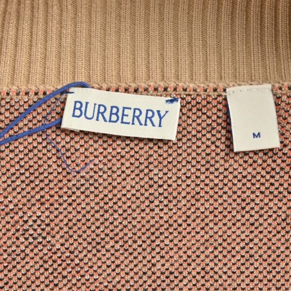 Burberry Zip-up cashmere sweater jacket with diamond pattern