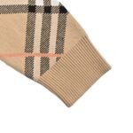 Burberry Zip-up cashmere sweater jacket with diamond pattern