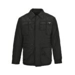 Prada 24Fw Multi-pocket double-sided zipper thin cotton jacket
