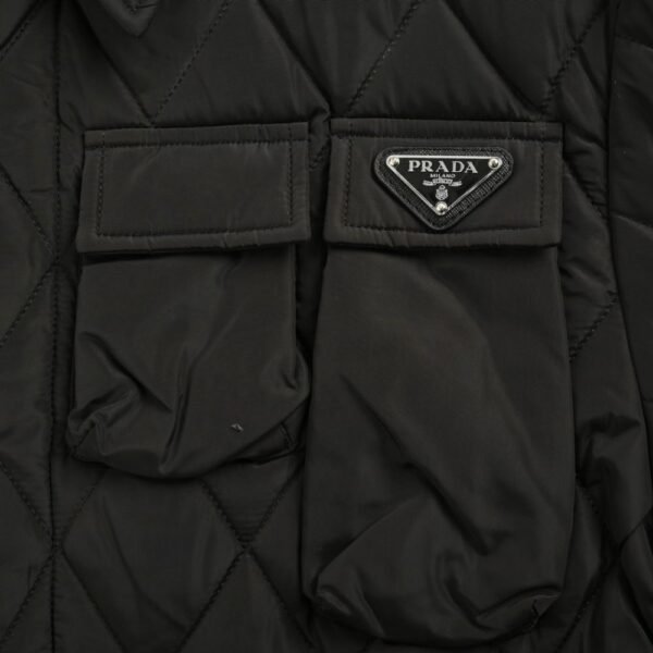 Prada 24Fw Multi-pocket double-sided zipper thin cotton jacket