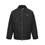 Prada Triangle logo nylon cotton jacket
