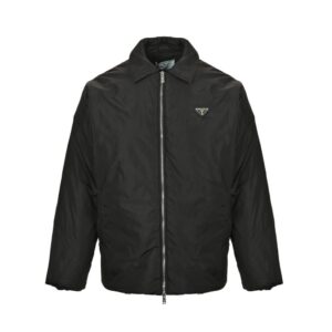 Prada Triangle logo nylon cotton jacket