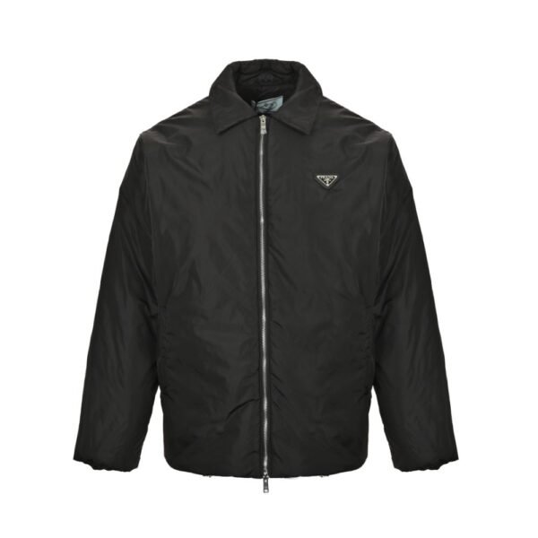 Prada Triangle logo nylon cotton jacket