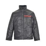 Prada 23Fw Red Striped Padded Jacket