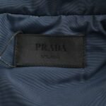 Prada 23Fw Red Striped Padded Jacket