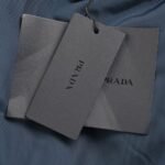 Prada 23Fw Red Striped Padded Jacket