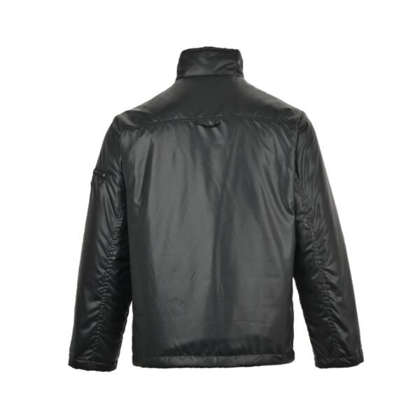 Prada 23Fw Red Striped Padded Jacket