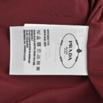 Prada 23Fw Red Striped Padded Jacket