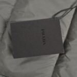 Prada 24Fw Apricot Triangle Logo Down Jacket