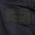 Prada 24Fw Apricot Triangle Logo Down Jacket