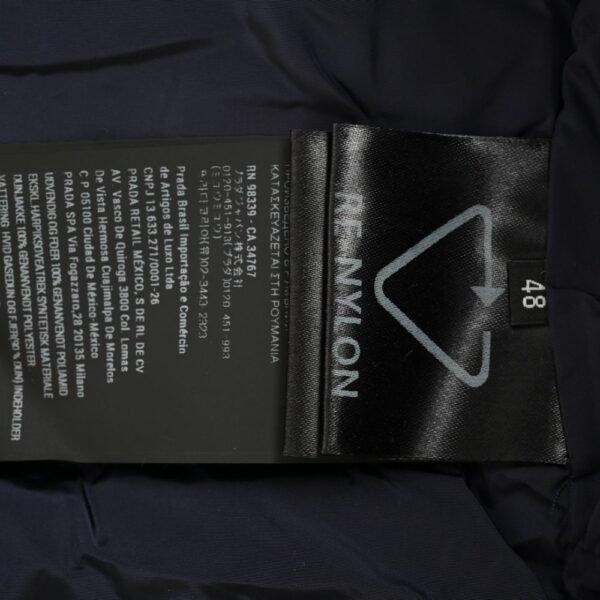 Prada 24Fw Apricot Triangle Logo Down Jacket