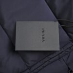 Prada 24Fw Apricot Triangle Logo Down Jacket