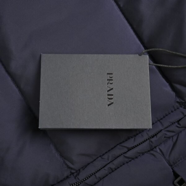 Prada 24Fw Apricot Triangle Logo Down Jacket