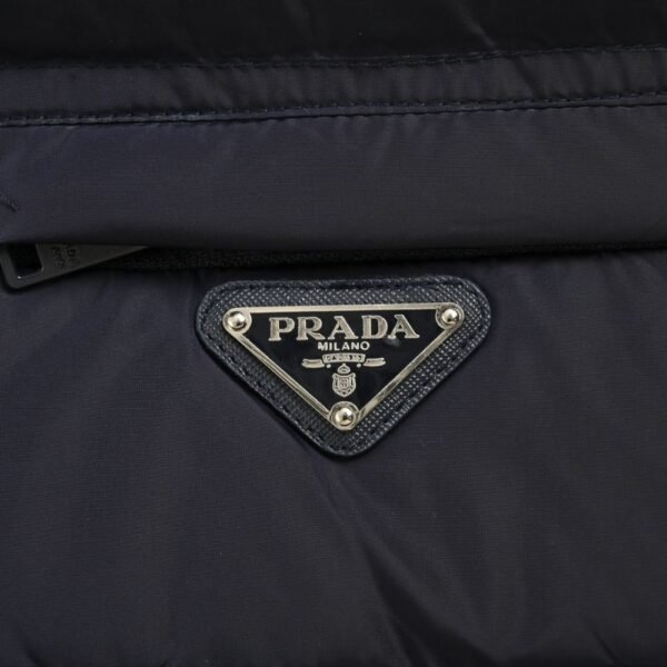 Prada 24Fw Apricot Triangle Logo Down Jacket