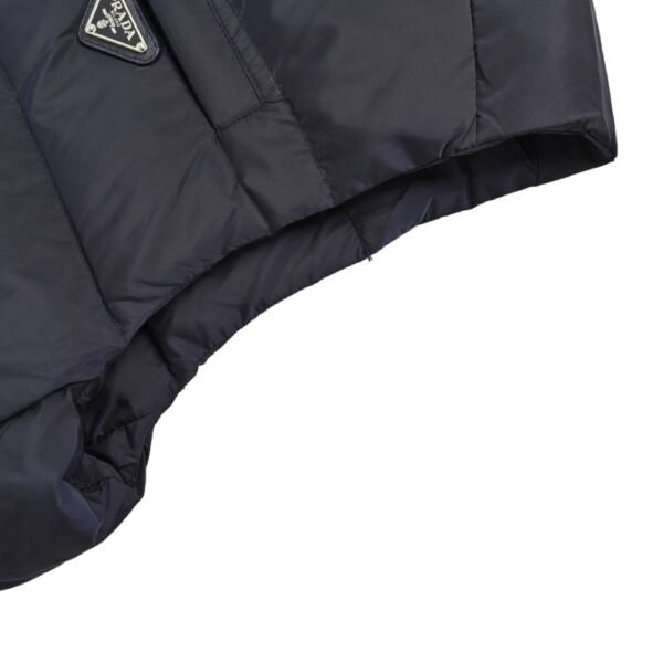 Prada 24Fw Apricot Triangle Logo Down Jacket