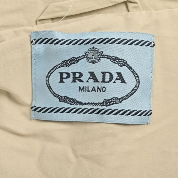 Prada 24Fw Apricot Triangle Logo Down Jacket