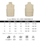 Prada 24Fw Apricot Triangle Logo Down Jacket