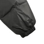 Prada 24ss leather enamel logo stand collar down jacket