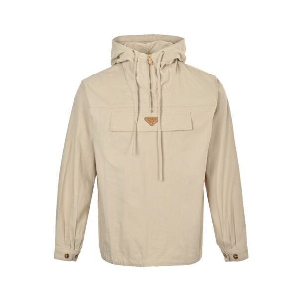 Prada 24Fw Half Zip Windbreaker Jacket