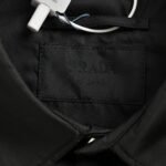 Prada 23Fw Multi-functional Nylon Shirt Jacket with Detachable Sleeves