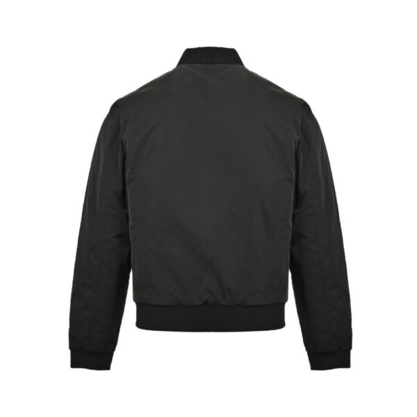 Prada Triangle 24Fw Triangle Logo Thin Cotton Baseball Jacket Black