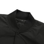 Prada Triangle 24Fw Triangle Logo Thin Cotton Baseball Jacket Black
