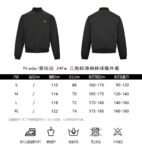Prada Triangle 24Fw Triangle Logo Thin Cotton Baseball Jacket Black