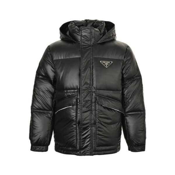 Prada Nylon Classic triangle logo down jacket