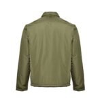 Prada Nylon shirt jacket with triangle logo Green