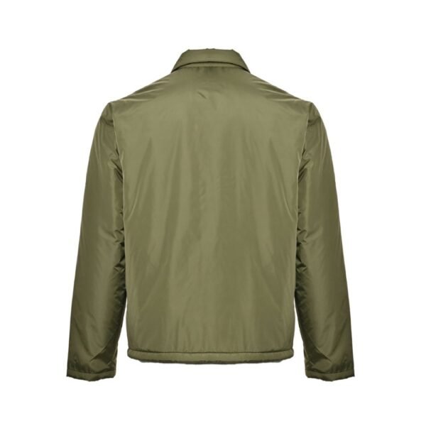 Prada Nylon shirt jacket with triangle logo Green