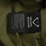 Prada Nylon shirt jacket with triangle logo Green