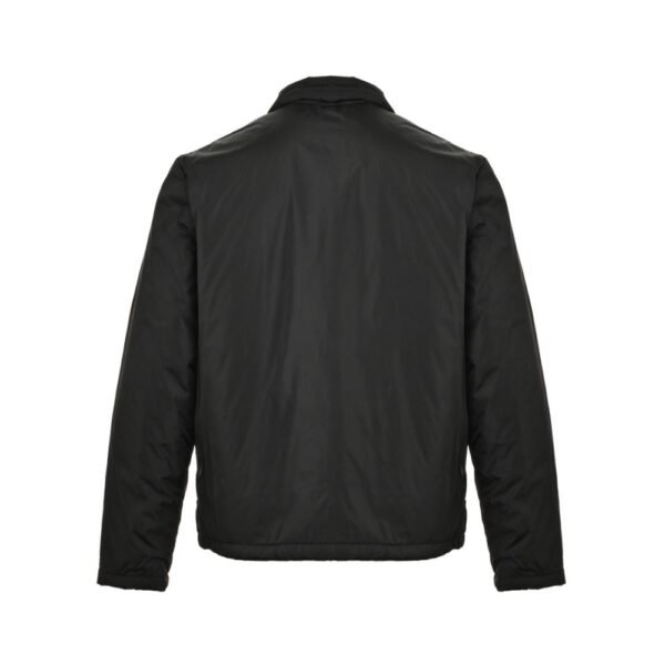 Prada Nylon shirt jacket with triangle logo Black